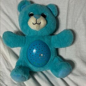 Teal Plush Bear with Night Light